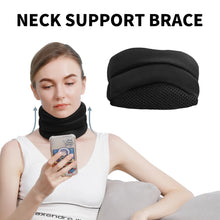 Carregar imagem no visualizador da galeria, Colar cervical de espuma aprimorado para alívio da dor e pressão na coluna vertebral, com suporte ajustável para o pescoço.