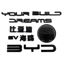 Carregar imagem no visualizador da galeria, For BYD Dolphin Surf Dolphin Mini Atto 1 2023-2025 Blacked Emblem BYD Rear Letter Exterior Decal Sticker Modification