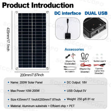 Carregar imagem no visualizador da galeria, 6000W Solar System Complete Kit 12V To 110V/220V 100A Controller 300W Panel Off-Grid Inverter System for Home/Camping Backup