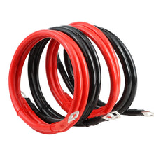 Carregar imagem no visualizador da galeria, Battery Inverter Cable Set 8/ 6/4AWG with Terminals 20/30/40/50/60/100CM Stranded RV Copper Cord Solar Power Connection Wire