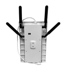 Carregar imagem no visualizador da galeria, Solar Powered 4G LTE Modem Router Solar Powered WiFi Extender 300Mbps 164FT WiFi Range 365 Day Cyclic Power Supply for Camping