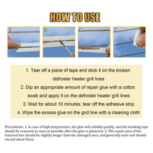 Carregar imagem no visualizador da galeria, Practical Car Conduct Electricity Glue DIY Quick Repair Scratched Broken Defroster Repair Heater Grid Lines Fix Repair