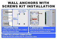 Carregar imagem no visualizador da galeria, VaneAims DC Circuit Breaker Box with UV-Proof Cover Electrical Power Distribution Box 2 in 2 Out PV Solar Disconnect Switch Box