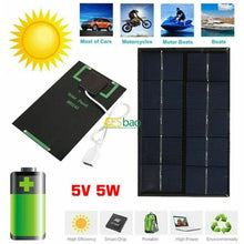 Carregar imagem no visualizador da galeria, Wholesale Solar Panel USB Waterproof Outdoor Hiking Camping Portable Battery Mobile Phone Charging Bank Charging Panel