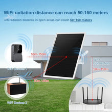 Carregar imagem no visualizador da galeria, 15W Solar Wireless WiFi Repeater 300Mpbs Built-in 20000mAh Battery WiFi Extenders Signal Booster Compatible W/ 2.4G WiFi Router