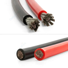 Carregar imagem no visualizador da galeria, Solar Panel Electrical Wire Red Black Heat Resistant Silicone Cable 24 22 20 18 16 14 12 10 8 6 4 awg gauge for Car Auto Battery