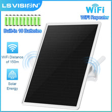 Carregar imagem no visualizador da galeria, 15W Solar Wireless WiFi Repeater 300Mpbs Built-in 20000mAh Battery WiFi Extenders Signal Booster Compatible W/ 2.4G WiFi Router
