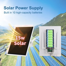 Carregar imagem no visualizador da galeria, 15W Solar Wireless WiFi Repeater 300Mpbs Built-in 20000mAh Battery WiFi Extenders Signal Booster Compatible W/ 2.4G WiFi Router