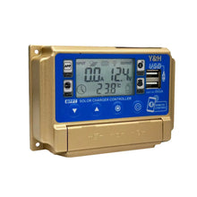 Carregar imagem no visualizador da galeria, Y&H 30A MPPT Solar Charge Controller 12V/24V Auto with LCD Display Bluetooth Connection, Dual USB for GEL,FLD,Lithium Battery