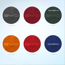 Carregar imagem no visualizador da galeria, For BYD Atto 1 3 dolphin Yuan PLus 2023 Car Steering Wheel Center Sticker Suede Leather Cover Auto Accessories