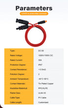 Carregar imagem no visualizador da galeria, XT60 Solar Cable 12AWG PV Extension Wire with XT60 Connector for Solar Panel Power System Drone 