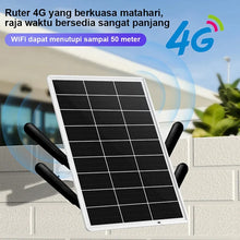 Carregar imagem no visualizador da galeria, Solar Powered 4G LTE Modem Router Solar Powered WiFi Extender 300Mbps 164FT WiFi Range 365 Day Cyclic Power Supply for Camping