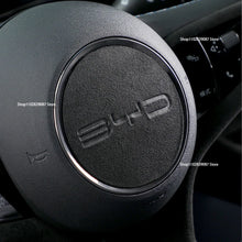 Carregar imagem no visualizador da galeria, For BYD Atto 1 3 dolphin Yuan PLus 2023 Car Steering Wheel Center Sticker Suede Leather Cover Auto Accessories