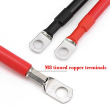 Carregar imagem no visualizador da galeria, Battery Inverter Cable Set 8/ 6/4AWG with Terminals 20/30/40/50/60/100CM Stranded RV Copper Cord Solar Power Connection Wire