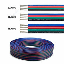 Carregar imagem no visualizador da galeria, 2 3 5 6 4Pin Electric Cable 22 20 18AWG PVC Tinned Copper Wire Electrical Wire For LED Strip Speaker Fan Lights Solar Panel DIY