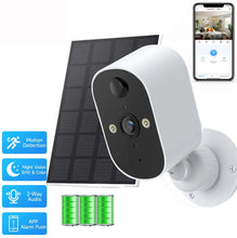 Carregar imagem no visualizador da galeria, XVIM 1080P Solar Security Camera Wireless WiFi 2K Solar Battery Powered Camera HD Home Security Protection PIR Human Detection