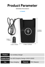 Carregar imagem no visualizador da galeria, For BYD Dolphin 2023 2024 2025 Mobile Phone Fast Charging Holder 15W Charger Board Car Wireless Charger