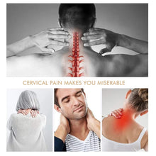 Carregar imagem no visualizador da galeria, Colar cervical de espuma aprimorado para alívio da dor e pressão na coluna vertebral, com suporte ajustável para o pescoço.