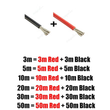 Carregar imagem no visualizador da galeria, Heat Resistant Tinned Copper Cable 18 16 14 12 10 8 6 4 AWG 12V Electrical Silicone Wire For Automotive Car Solar Panel Battery
