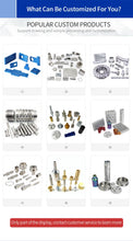 Carregar imagem no visualizador da galeria, Jiejia OEM Custom Factory CNC Service Precision CNC Parts Stainless Steel Machining Manufacturing Turning Parts
