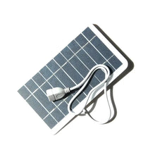 Carregar imagem no visualizador da galeria, Wholesale Solar Panel USB Waterproof Outdoor Hiking Camping Portable Battery Mobile Phone Charging Bank Charging Panel
