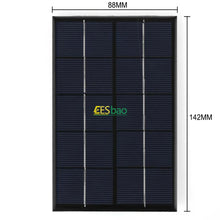 Carregar imagem no visualizador da galeria, Wholesale Solar Panel  USB Waterproof Outdoor Hiking Camping Portable Battery Mobile Phone Charging Bank Charging Panel
