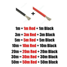 Carregar imagem no visualizador da galeria, Silicone Cable Solar Panel Electrical Wire Heat Resistant Red Black 24 22 20 18 16 14 12 10 8 6 4 awg gauge for Car Auto Battery
