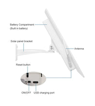 Carregar imagem no visualizador da galeria, 15W Solar Wireless WiFi Repeater 300Mpbs Built-in 20000mAh Battery WiFi Extenders Signal Booster Compatible W/ 2.4G WiFi Router
