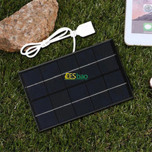 Carregar imagem no visualizador da galeria, Wholesale Solar Panel  USB Waterproof Outdoor Hiking Camping Portable Battery Mobile Phone Charging Bank Charging Panel
