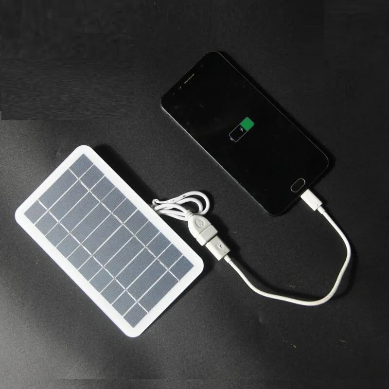 Wholesale Solar Panel USB Waterproof Outdoor Hiking Camping Portable Battery Mobile Phone Charging Bank Charging Panel