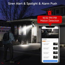 Carregar imagem no visualizador da galeria, XVIM 1080P Solar Security Camera Wireless WiFi 2K Solar Battery Powered Camera HD Home Security Protection PIR Human Detection
