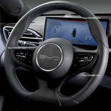 Carregar imagem no visualizador da galeria, For BYD Atto 1 3 dolphin Yuan PLus 2023 Car Steering Wheel Center Sticker Suede Leather Cover Auto Accessories
