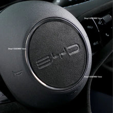 Carregar imagem no visualizador da galeria, For BYD Atto 1 3 dolphin Yuan PLus 2023 Car Steering Wheel Center Sticker Suede Leather Cover Auto Accessories
