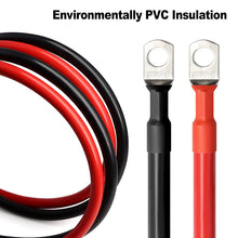 Carregar imagem no visualizador da galeria, Battery Inverter Cable Set 8/ 6/4AWG with Terminals 20/30/40/50/60/100CM Stranded RV Copper Cord Solar Power Connection Wire
