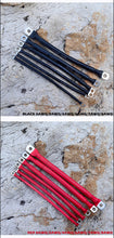 Carregar imagem no visualizador da galeria, 10 8 7 6 4 2 0AWG Red And Black Super Soft Silicone Tinned Copper Wire Cable With M6 M8 M10 Terminal Lug For Inverter Car Solar
