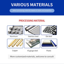 Carregar imagem no visualizador da galeria, Jiejia OEM Custom Factory CNC Service Precision CNC Parts Stainless Steel Machining Manufacturing Turning Parts
