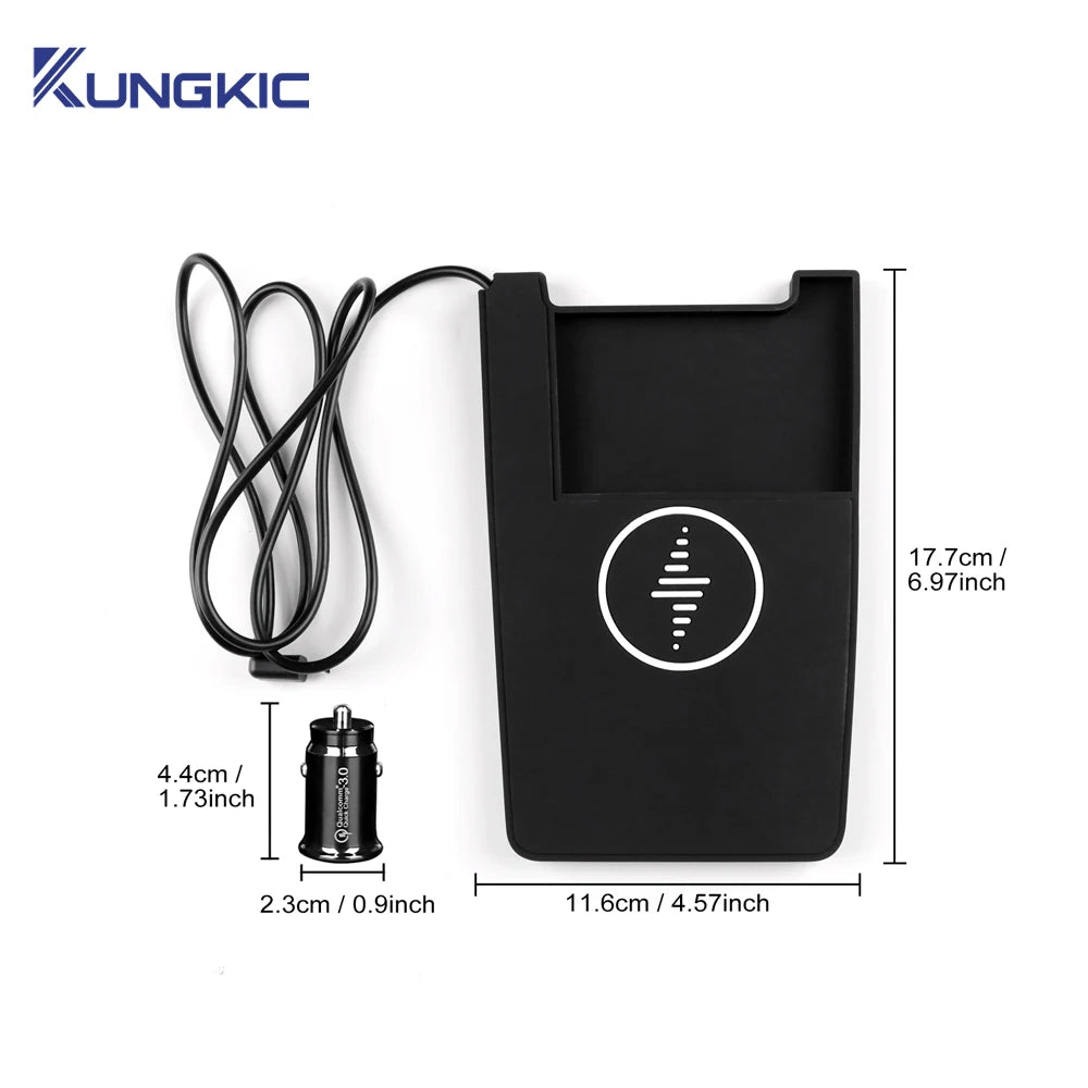 For BYD Dolphin 2023 2024 2025 Mobile Phone Fast Charging Holder 15W Charger Board Car Wireless Charger