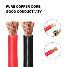 Carregar imagem no visualizador da galeria, Battery Inverter Cable Set 8/ 6/4AWG with Terminals 20/30/40/50/60/100CM Stranded RV Copper Cord Solar Power Connection Wire
