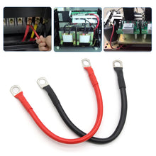 Carregar imagem no visualizador da galeria, Battery Inverter Cable Set 8/ 6/4AWG with Terminals 20/30/40/50/60/100CM Stranded RV Copper Cord Solar Power Connection Wire
