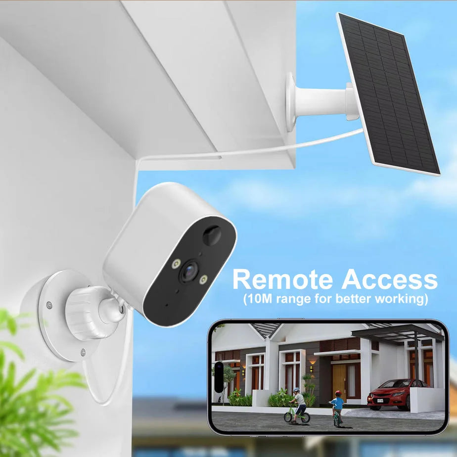 XVIM 1080P Solar Security Camera Wireless WiFi 2K Solar Battery Powered Camera HD Home Security Protection PIR Human Detection