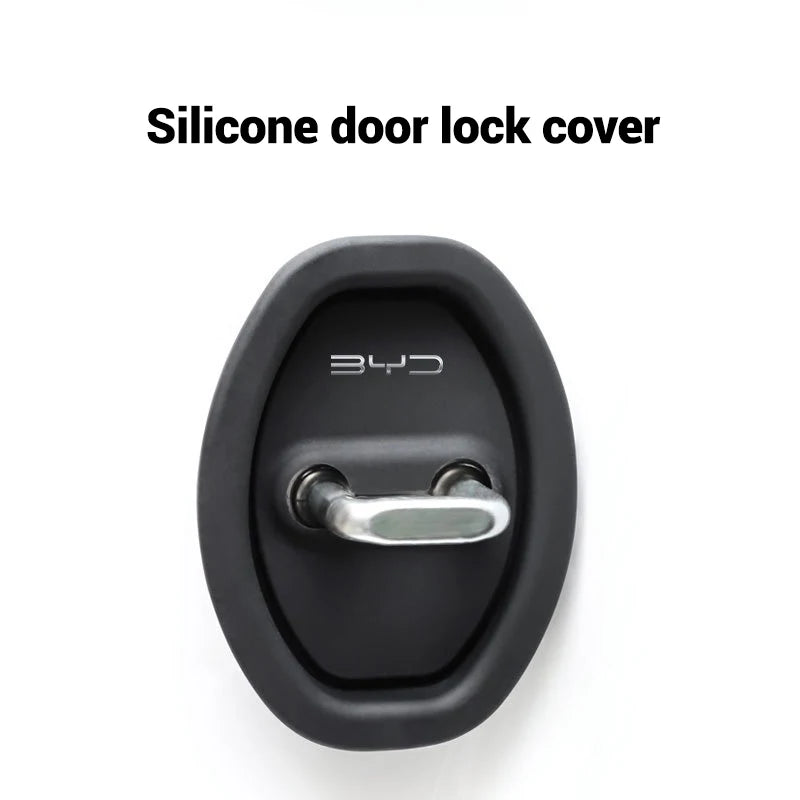 2pc Mute Damping Cushion Silicone Car Door Lock Buckle Cover for BYD Atto 3 Tang F3 E6 Dmi Qin Yuan Song plus EV Dolphin Seagull