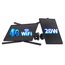 Carregar imagem no visualizador da galeria, SECTEC 4G SIM Card Solar Router 20W 20100mAh Battery with Sim Card Slot Outdoor for Trail Camera Security Cam IP66 Waterproof
