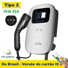 Carregar imagem no visualizador da galeria, Ships from Brazil Smart 7kW EV Charger Electric vehicle charging station Type 2 Wallbox Electric Car AC Charger 110V 127V 220V
