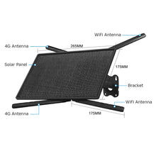 Carregar imagem no visualizador da galeria, SECTEC 4G SIM Card Solar Router 20W 20100mAh Battery with Sim Card Slot Outdoor for Trail Camera Security Cam IP66 Waterproof
