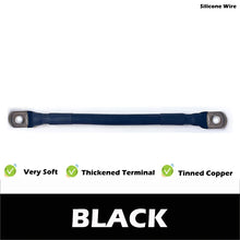 Carregar imagem no visualizador da galeria, 10 8 7 6 4 2 0AWG Red And Black Super Soft Silicone Tinned Copper Wire Cable With M6 M8 M10 Terminal Lug For Inverter Car Solar
