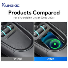 Carregar imagem no visualizador da galeria, For BYD Dolphin 2023 2024 2025 Mobile Phone Fast Charging Holder 15W Charger Board Car Wireless Charger
