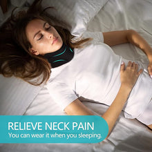 Carregar imagem no visualizador da galeria, Colar cervical de espuma aprimorado para alívio da dor e pressão na coluna vertebral, com suporte ajustável para o pescoço.
